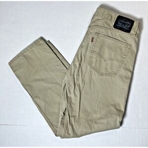 Levi's mens 514 Khaki Tan Jeans Men's straight 36x30 VTG Casual